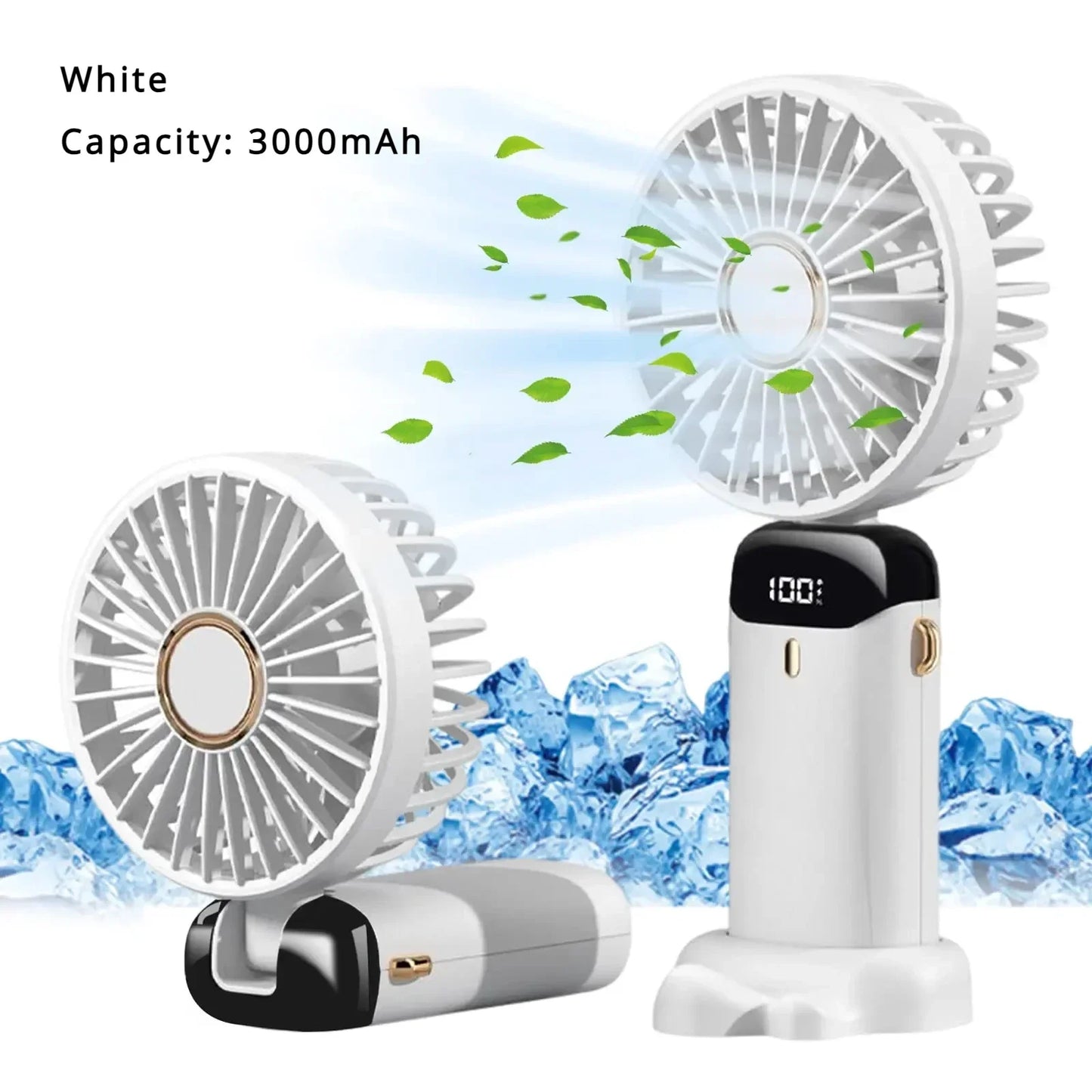 Portable Mini Air Cooler Fan, 5000mAh Rechargeable