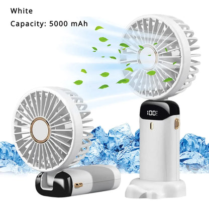 Portable Mini Air Cooler Fan, 5000mAh Rechargeable