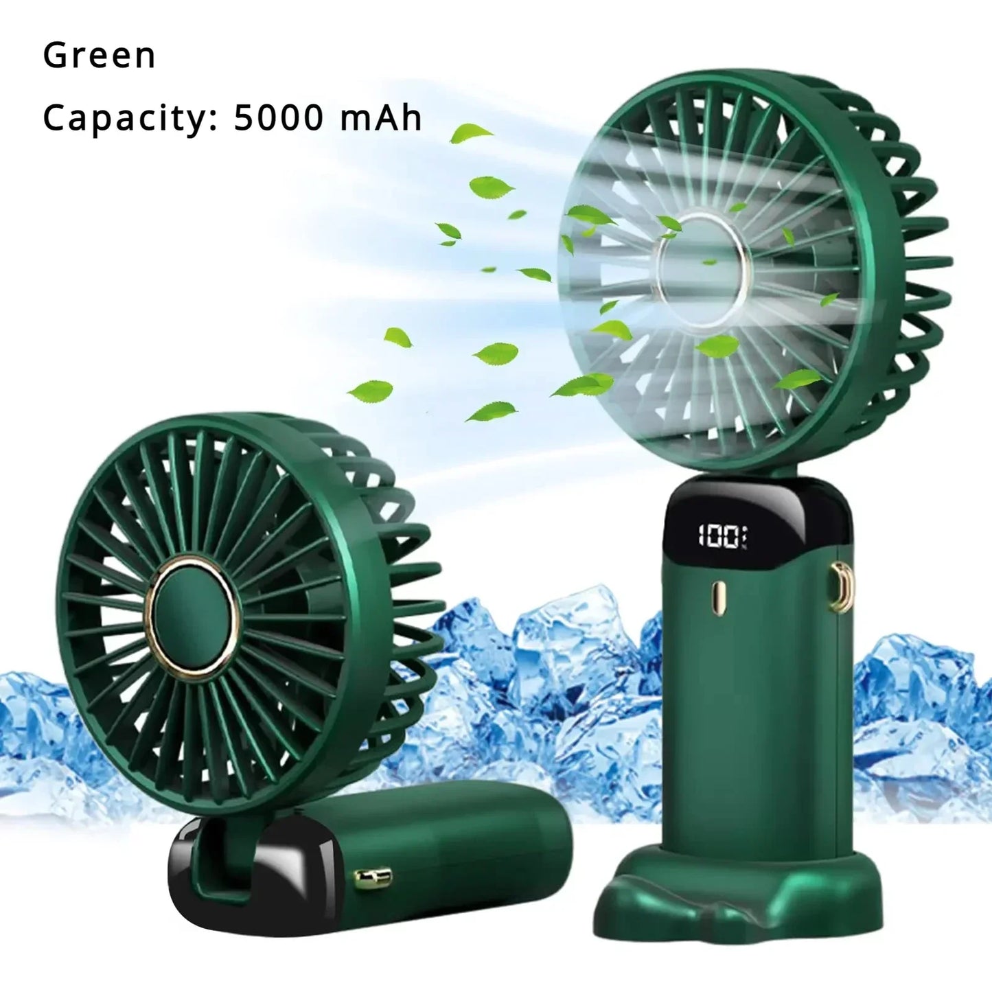Portable Mini Air Cooler Fan, 5000mAh Rechargeable