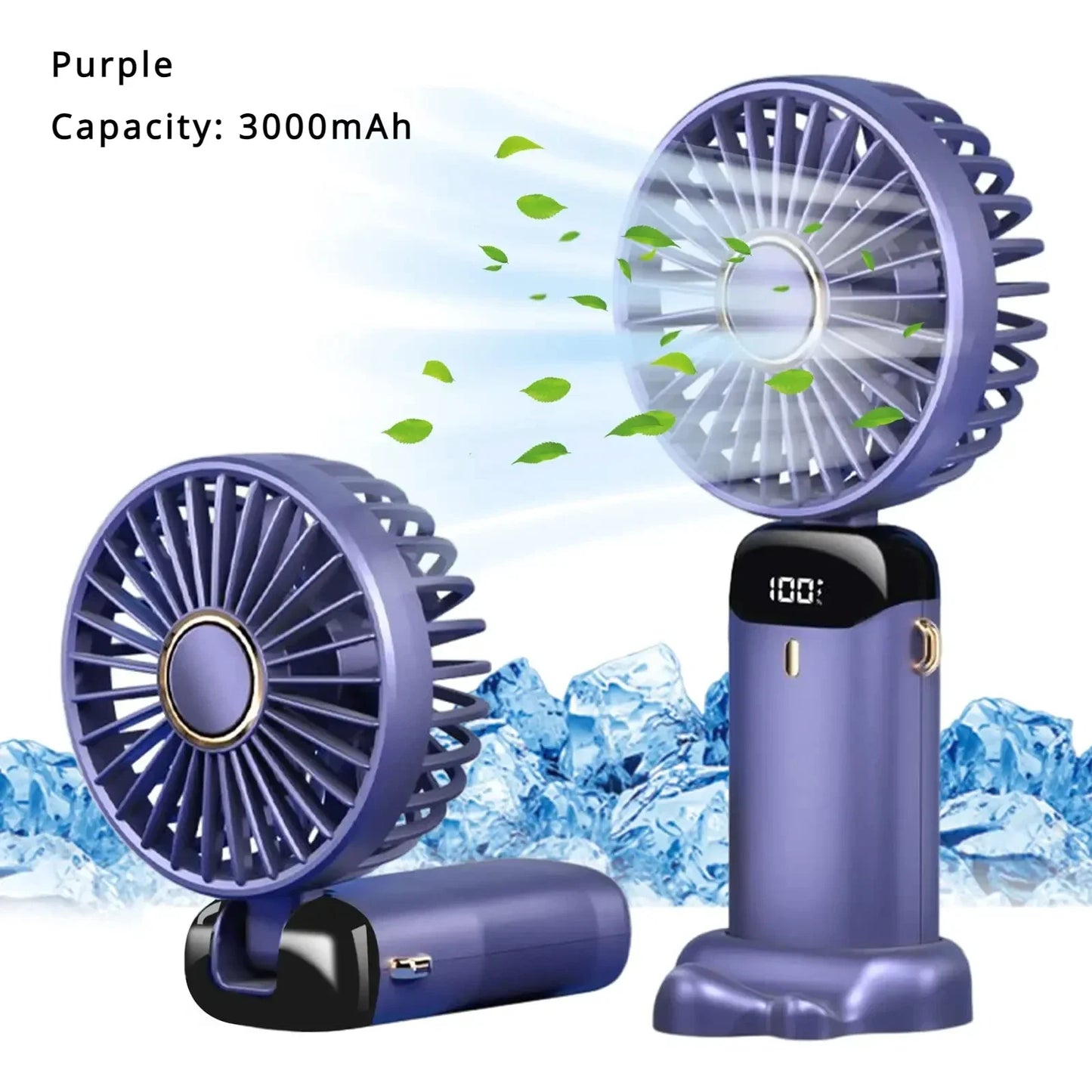 Portable Mini Air Cooler Fan, 5000mAh Rechargeable