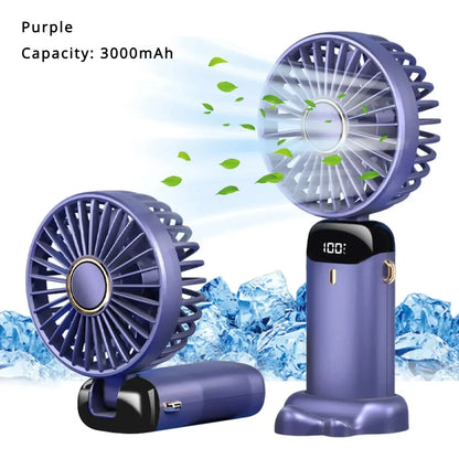 Portable Mini Air Cooler Fan, 5000mAh Rechargeable