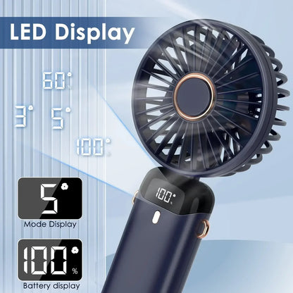 Portable Mini Air Cooler Fan, 5000mAh Rechargeable
